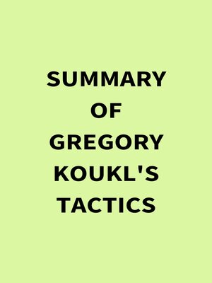 cover image of Summary of Gregory Koukl's Tactics